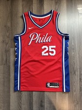 Philadelphia 76ers Ben Simmons 25 Nike Swingman NBA Jersey Mens 40 M Red