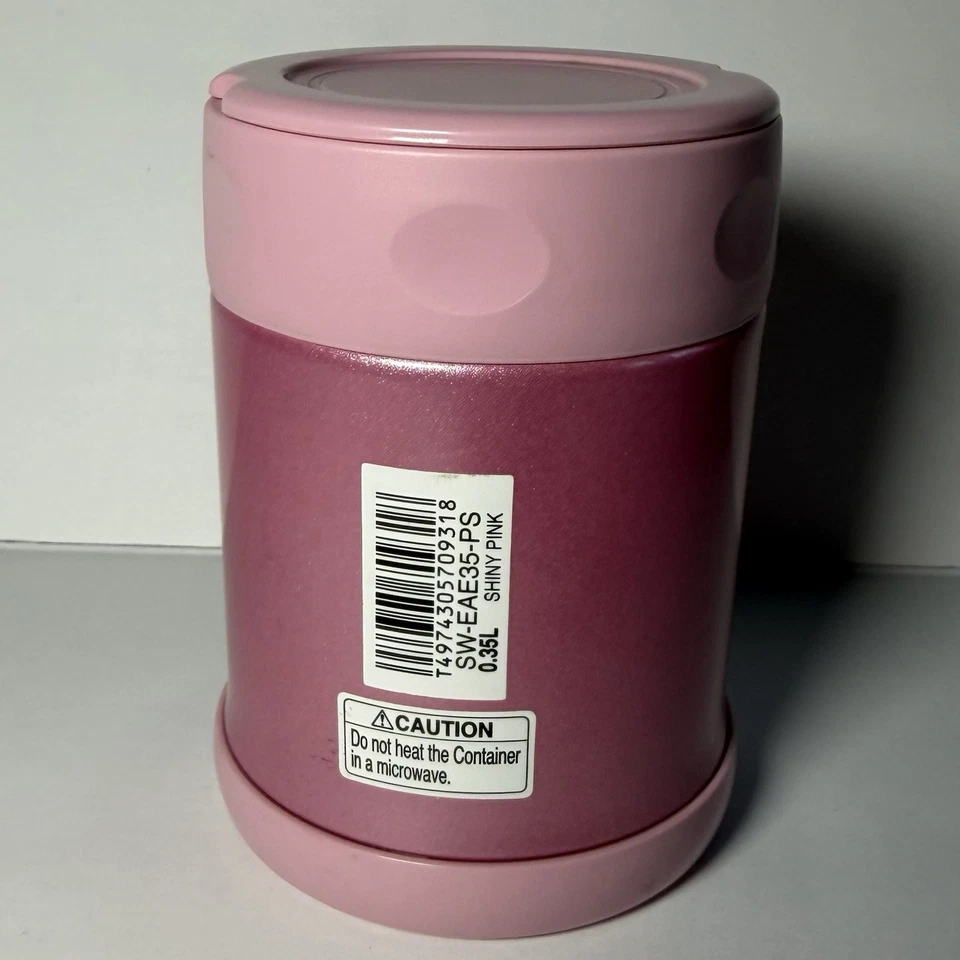 Termo de comida caliente de acero inoxidable Zojirushi para niños contenedor de 12 oz rosa brillante nuevo Foto 4 de 4