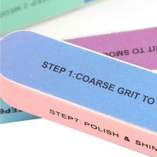 Colorful Multiple Side Nail Art Manicure Pedicure Tool Sanding Sponge Files