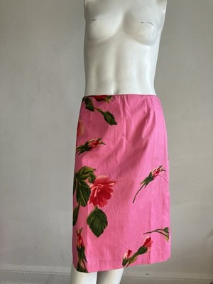 ⭐︎新品未使用⭐︎Blumarine ANNA MOLINARI スカート Blumarine S/S 2001 Pink Rose Floral Skirt IT 44 – Anna Molinari