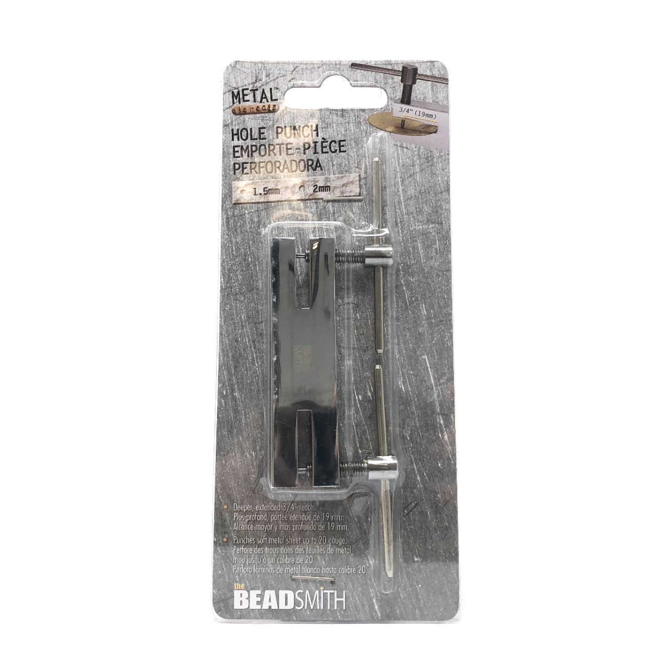 BeadSmith Double Metal Hole Punch Punches Soft Sheet Jewellery Choose