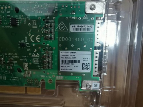 Adaptateur réseau Mellannox CX516A Connectx-5 MCX516A-CDAT 100 Go double port QSFP28 - Photo 3/5
