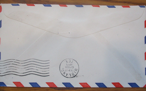 COVER CACHET FIRST FLIGHT AIR MAIL 1953 "ROUTE A.M. 64 BRECKENRIDGE, TEXAS - Picture 4 of 4