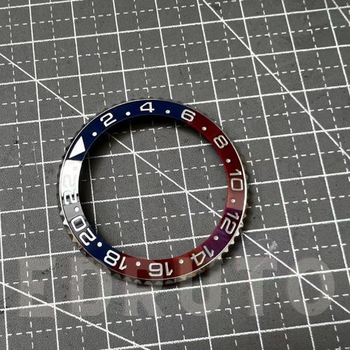 Inserto de bisel de reloj hecho a medida para Rolex GMT Master II Pepsi 116710 126710 - Imagen 4 de 12