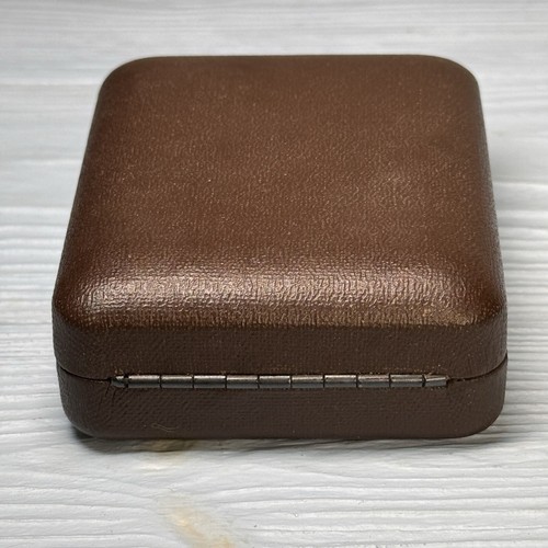 Vintage Jewelry Box Wristwatch Solid Good Brown Antique 83.6*64.5*27.75 mm (220) - Picture 11 of 14