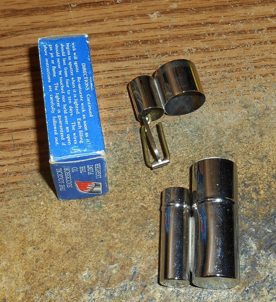 VINTAGE NEW METHOD CO. SELF STARTING LIGHTER/MADE IN BRADFORD, PA./IN