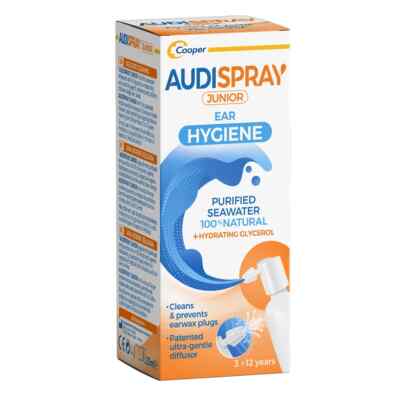 Audispray Junior Hypertonic Ohrhygiene Reinigungslösung, Wachsentfernung, 3-12 J.