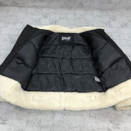 Schott Type B-3 Flight Mouton Bomber Leather Jacket Black Used ×JEANASIS Size F - Picture 5 of 8
