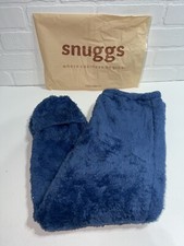NEW - Snuggs Cozy Socks Thigh Grip Toe Cutouts - BLUE leg warmers 50