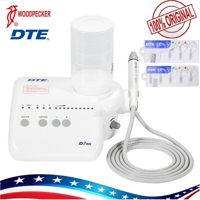 #ad Woodpecker DTE D7 Dental Ultrasonic Piezo Scaler HD 7L Handpiece with 8 Tips $265.00