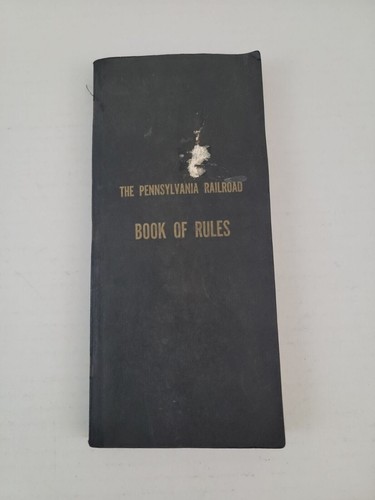 Vintage Pennsylvania Railroad Book Of Rules 1956 Old Railroad Ephemera RR