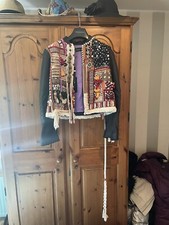 Dsquared2 Womens Leather And Embroidery Jacket
