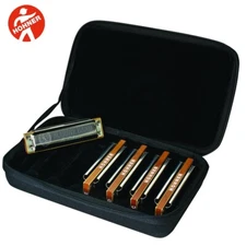 Hohner MBC Marine Band Case of 5 Harmonicas Pack Harmonica Set G A C D E Harps