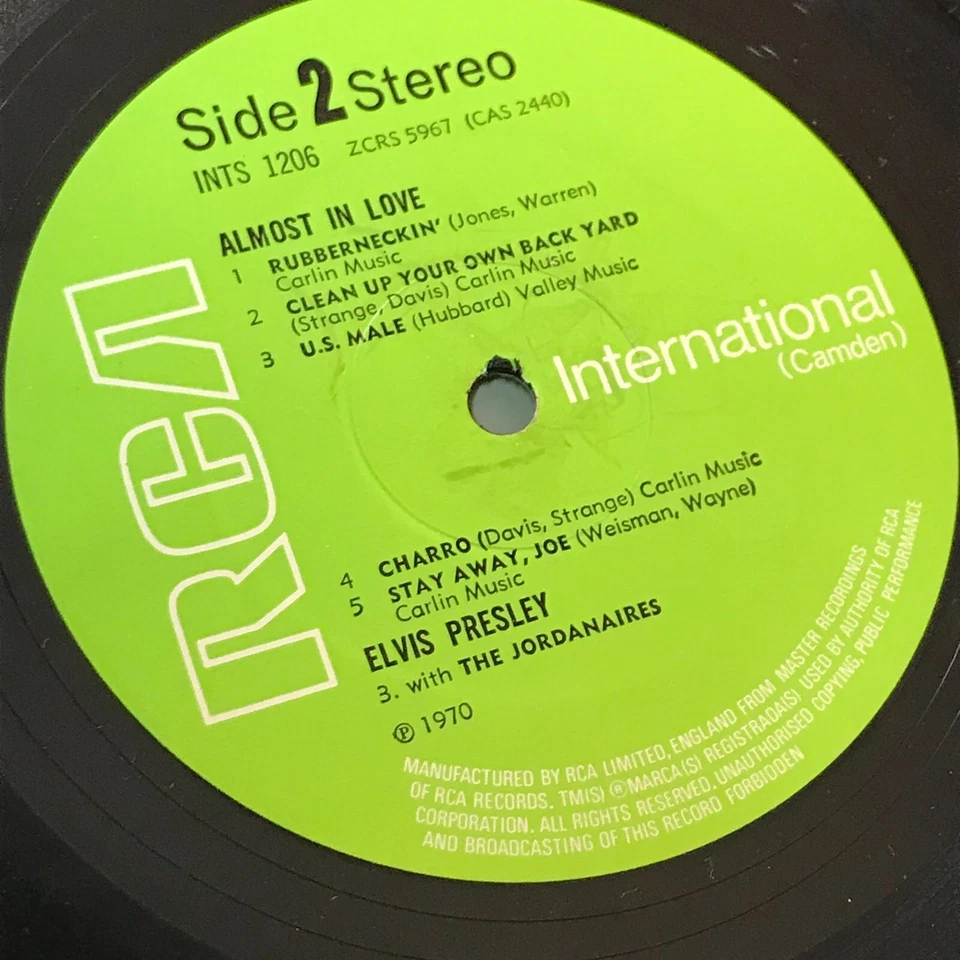ELVIS PRESLEY Almost In Love UK vinyl LP A Little Less Conversation Rubberneckin - Image 3 of 4