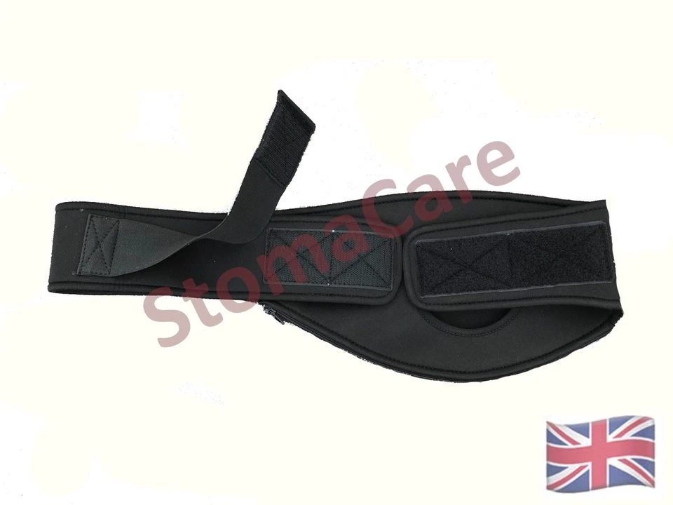 Cinturón de ostomía de neopreno delgado - Cinturón de bolsa de estoma - Cinturón de colostomía - Cinturón de ilestomía - Hernia Foto 3 de 4