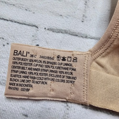 Bali Women's Revolution Wirefree Bra UK 36C Full Coverage Cool Comfort Everyday - Picture 6 of 6