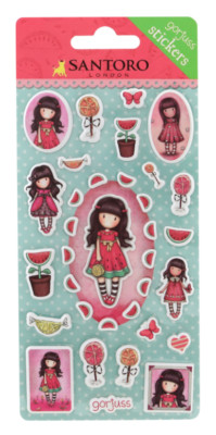 EVERY SUMMER HAS A STORY PUFFY STICKER SHEET-Santoro Gorjuss Girl-Embellishment