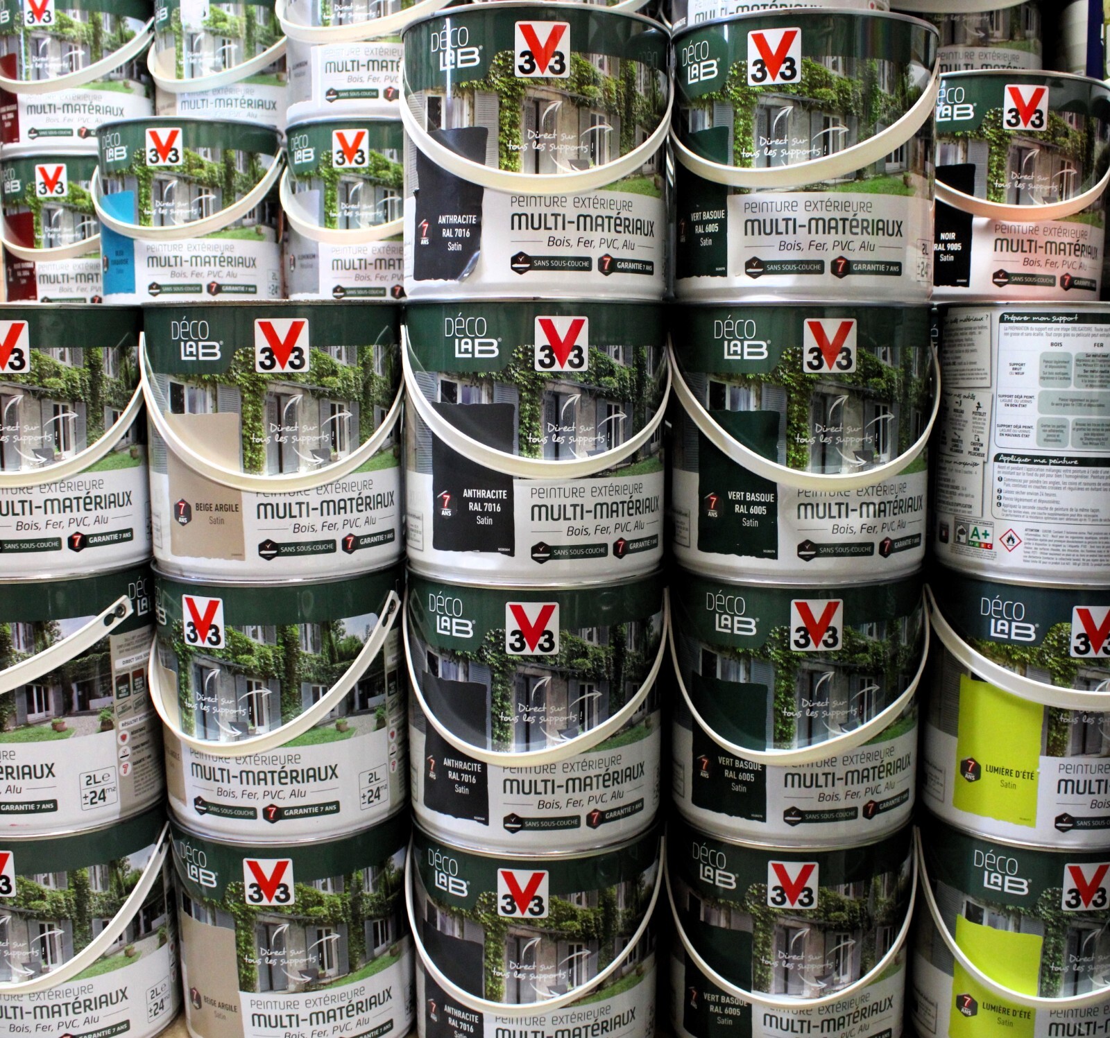Peinture V33 Multi-Matériaux 2L haute résistance sans sous-couche