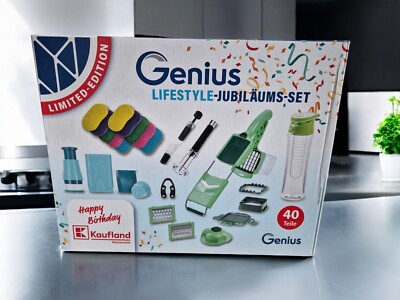 Genius 40-tlg Set, Fresh'n Fruit, CLIA, Weinöffner, Nicer Dicer Quick, Gen Minis