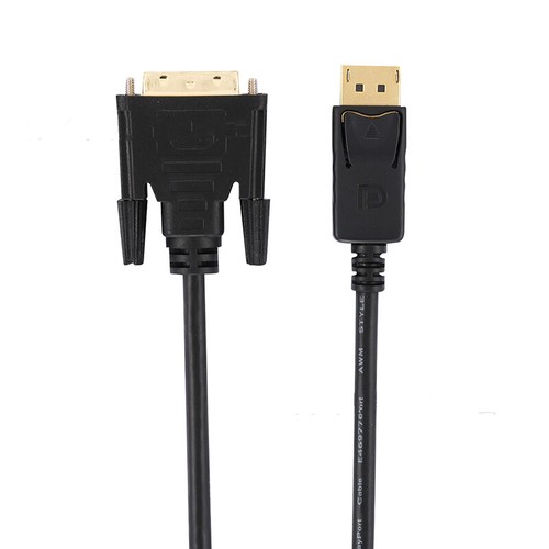 6 Feet 1.8m Gold Plated DisplayPort DP to DVI-D Male Cable Adapter HD 1080 Y SFR - Picture 2 of 5