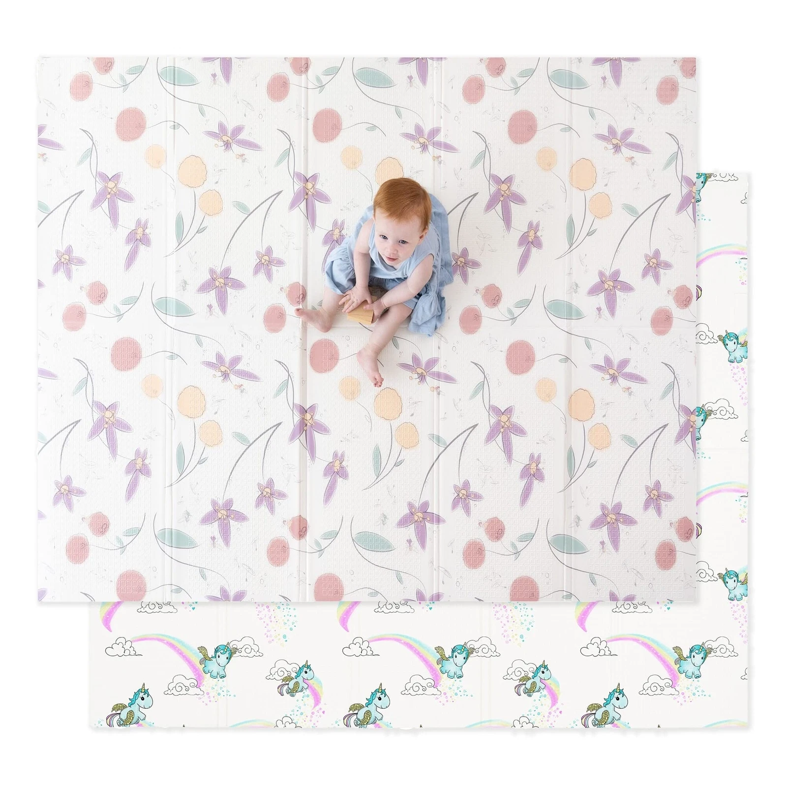 VeryGood_JumpOff Jo Baby Play Mat - Large Folding Foam Play Mat for I_Fairy