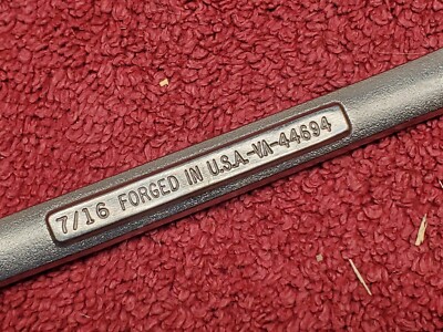 Vintage Craftsman VA 44694 7/16” Combination Wrench 12 pt. USA #1