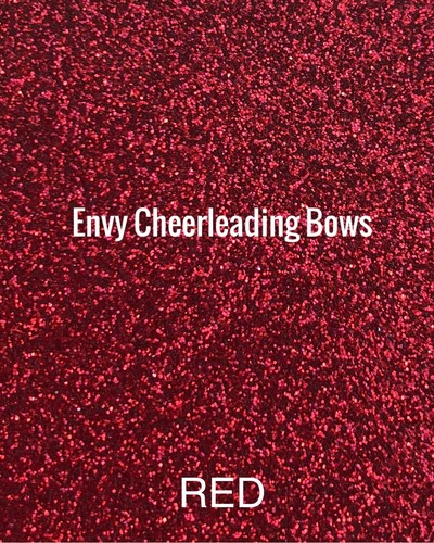 CHEERLEADING DANCE GYM GLITTER HAIR BOW 27 COLOURS FREE NAME PRINTED - Picture 19 of 65