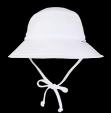 i play. by green sprouts UPF 50 C50 Solid Brim Sun Protection Hat 2T-4T WHITE