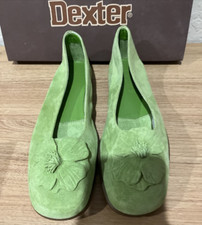 Vintage Dexter Lime Suede Garnet Shoes Size 7.5 M Vintage Never Worn NEW