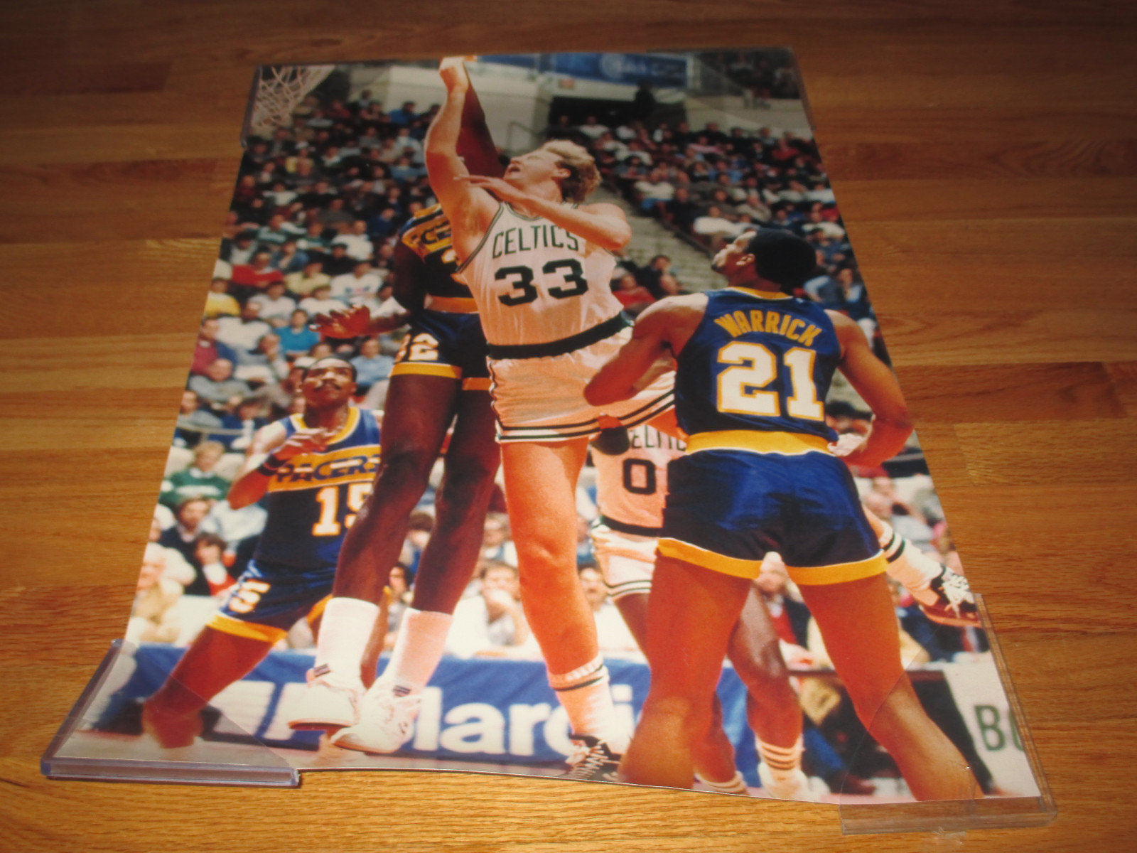 Rare One-Of-A-Kind 1987 LARRY BIRD No. 33 BOSTON CELTICS vs INDIANA PACERS Photo