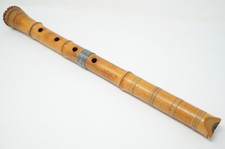 Japanese Shakuhachi Bamboo Flute Vintage Instrument Original from Japan 0312E5