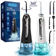 Wireless Water Flosser Oral Irrigator - 5 Jet Tips Teeth Cleaner Holiday gifts