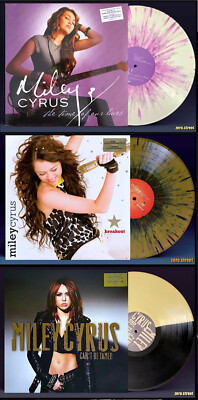 MILEY CYRUS Vinyl Collection LPs COLOR VINYL New SEALED Breakout/Time Of/Tamed