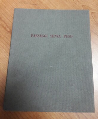 Scialoja Landschaften ohne Gewicht AUTORENWEIHE Autogramm Exemplar 51/200 1981