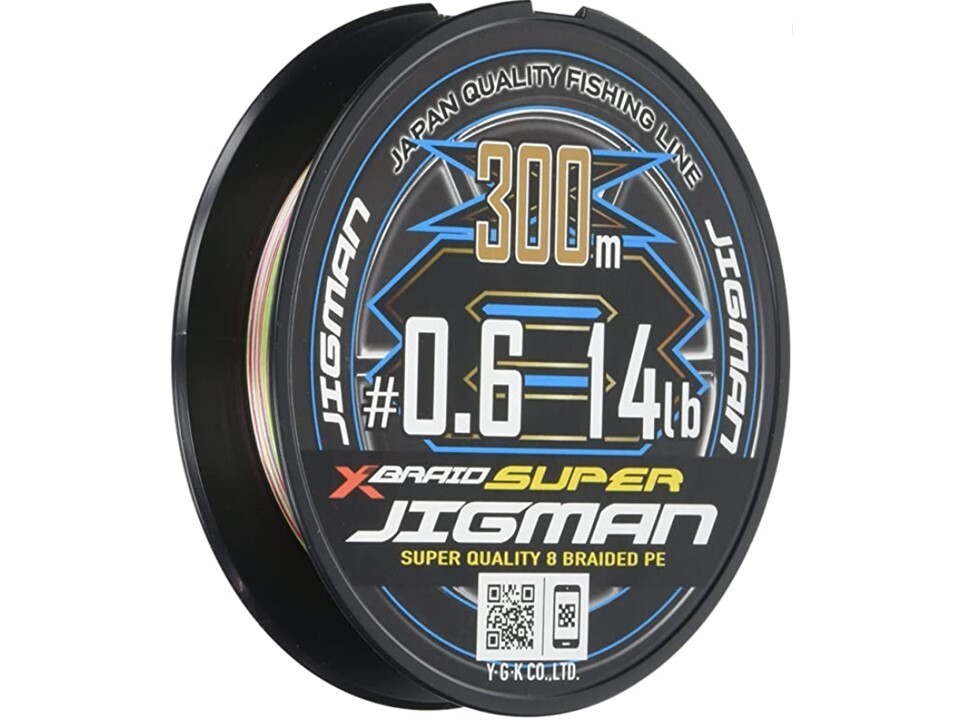 YGK X-Braid SUPER JIGMAN X8 300m High Power PE Line #1.5-30