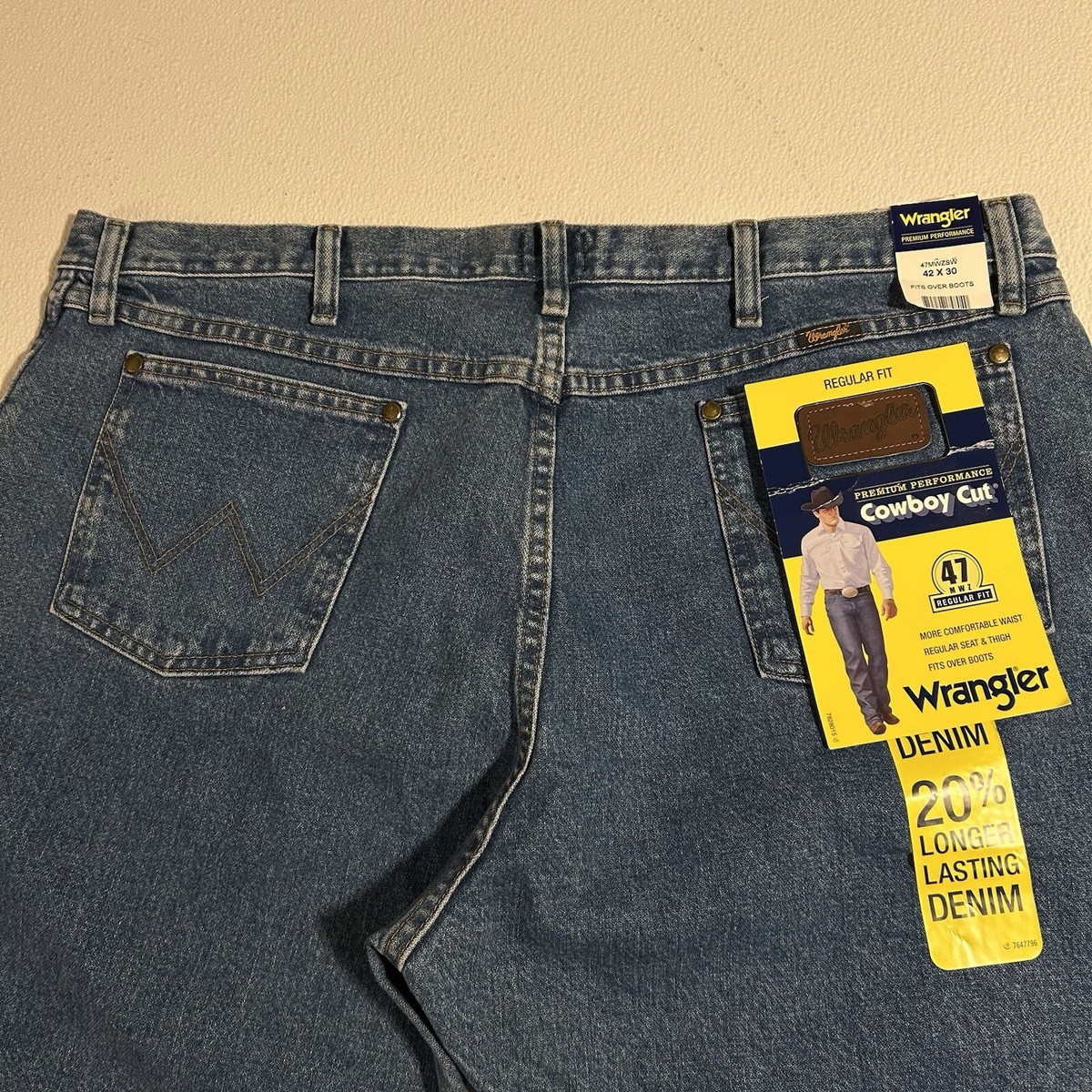 Premium Performance Cowboy Cut Wrangler 47mwzsw Regular Fit 42 X