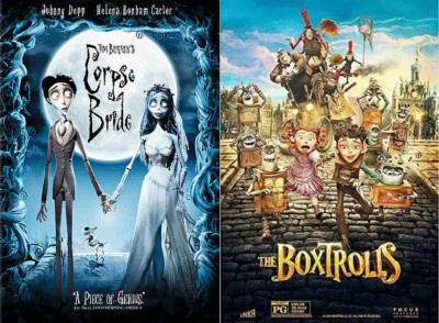 Corpse Bride / The Boxtrolls (2005/14) 2 DVD Set Tim Burton Stop