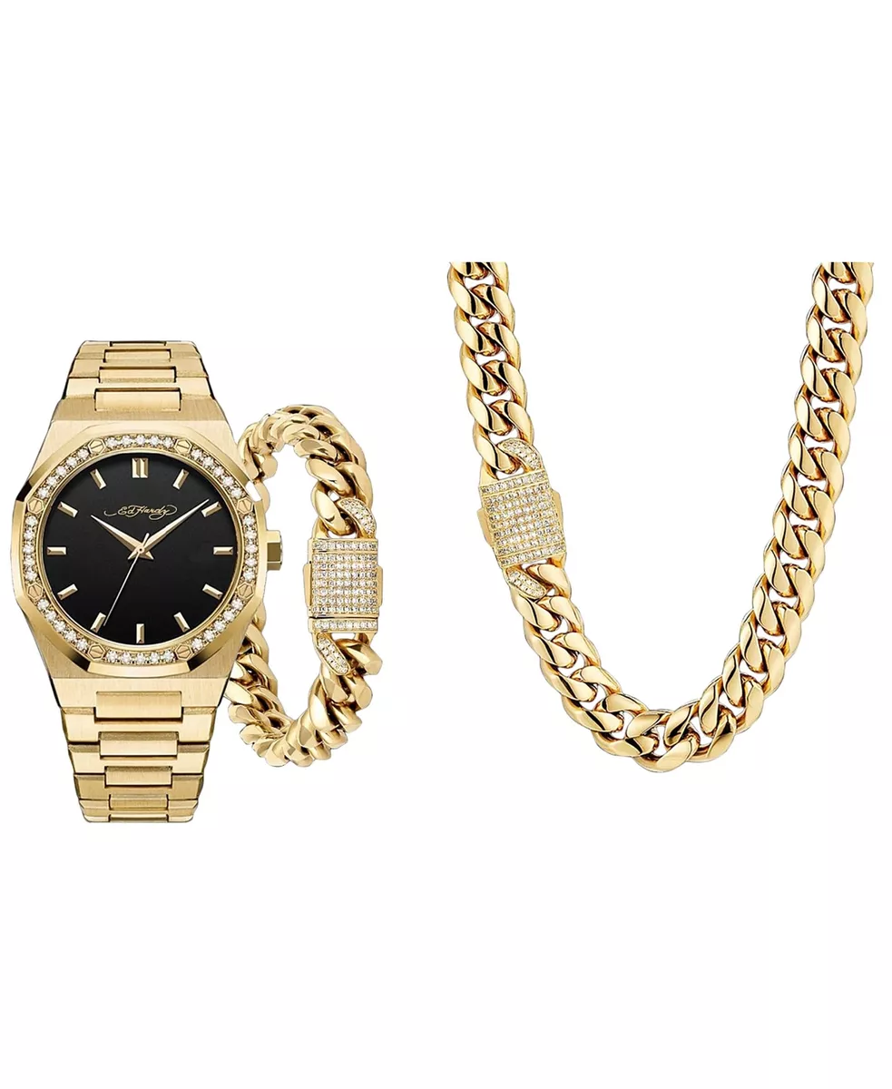 Shiny gold watch clearance