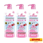 3 x A BONNE’ HOKKAIDO MILK WHITENING LOTION Hokkaido Milk Nourish Skin 500ml