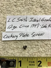 L C Smith Ideal Grade, Featherweight, 12ga, late 40's: Cocking Plate Screw