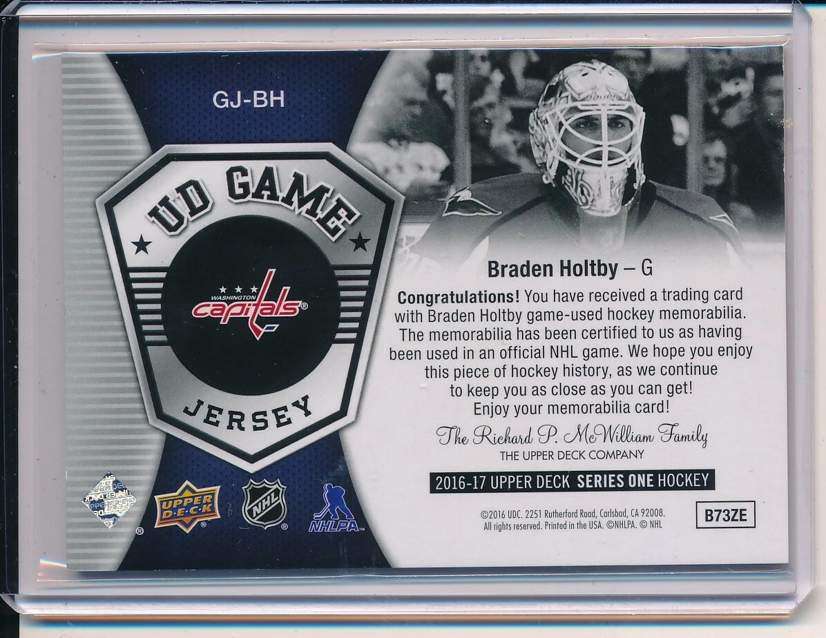 Braden holtby top signed jersey