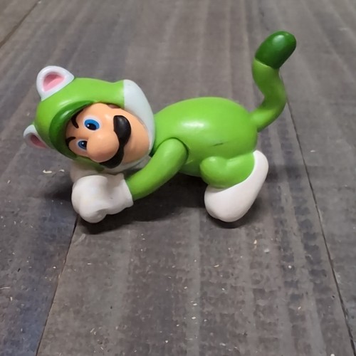 Super Mario Nintendo Catsuit Luigi And Fire Luigi Figures Jakks Pacific Brand - Picture 22 of 24
