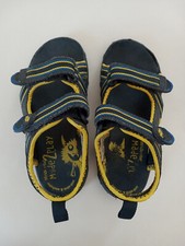 VGUC Boys 11M Stride Rite Made2Play Blue/Yellow Sandals Shoes