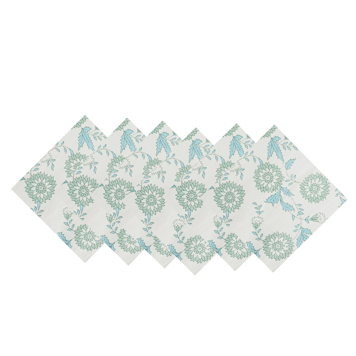 LOT DE SERVIETTES DE TABLE COTON FEUILLES DE HOUX NOËL  LOT DE 2  P41204022