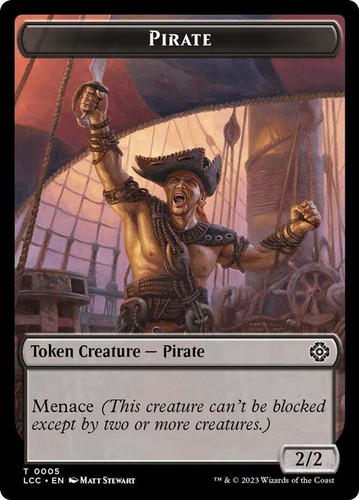 4x City's Blessing/Pirate Token, Lost Caverns of Ixalan, MTG, 4 pack, Magic