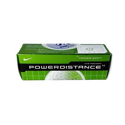 Nike Power Soft Precision Distance Golf Balls 3 Pack New Sleeve White