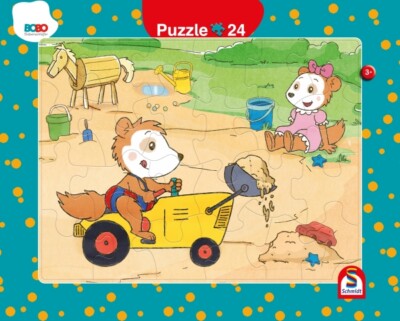 Schmidt-Spiele 56809 Rahmenpuzzle 2-er Set - Bobo Siebenschläfer