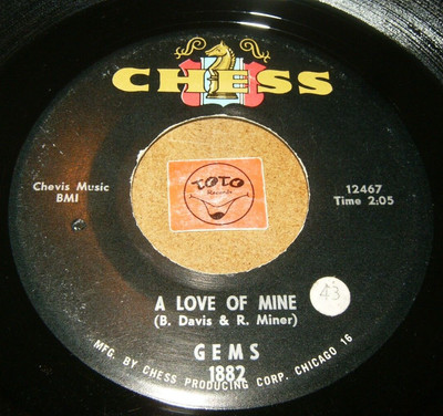 GEMS - A LOVE OF MINE - THAT'S WHAT THEY PUT   / LISTEN - GIRL GROUP POPCORN