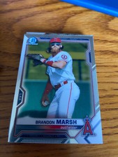 2021 Bowman Prospects Chrome Base #BCP-112 Brandon Marsh - Angels