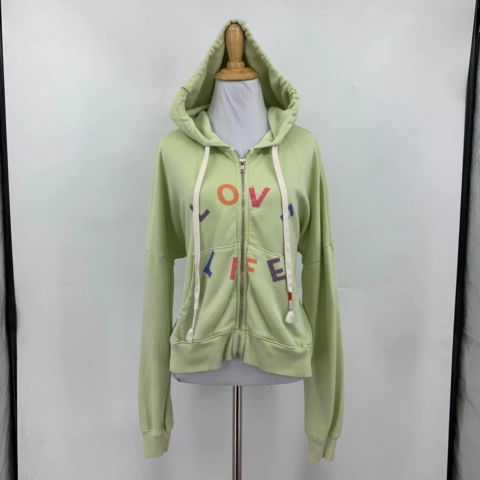 Толстовка с капюшоном женская Wildfox L большая Honeydew Love Life Kinley на молнии толстовка - Изображение 2 из 4